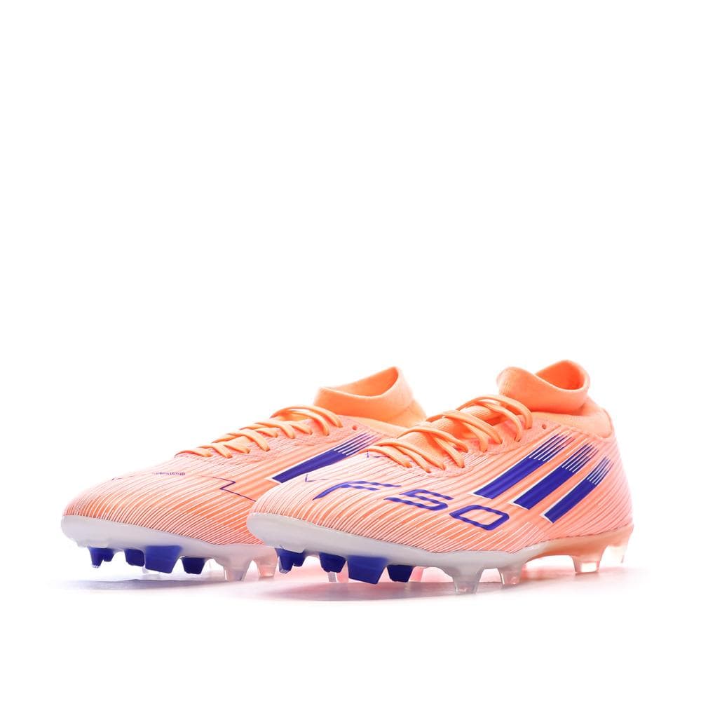 Chaussures de Foot Orange Adidas F50 League Mid FG/MG 6