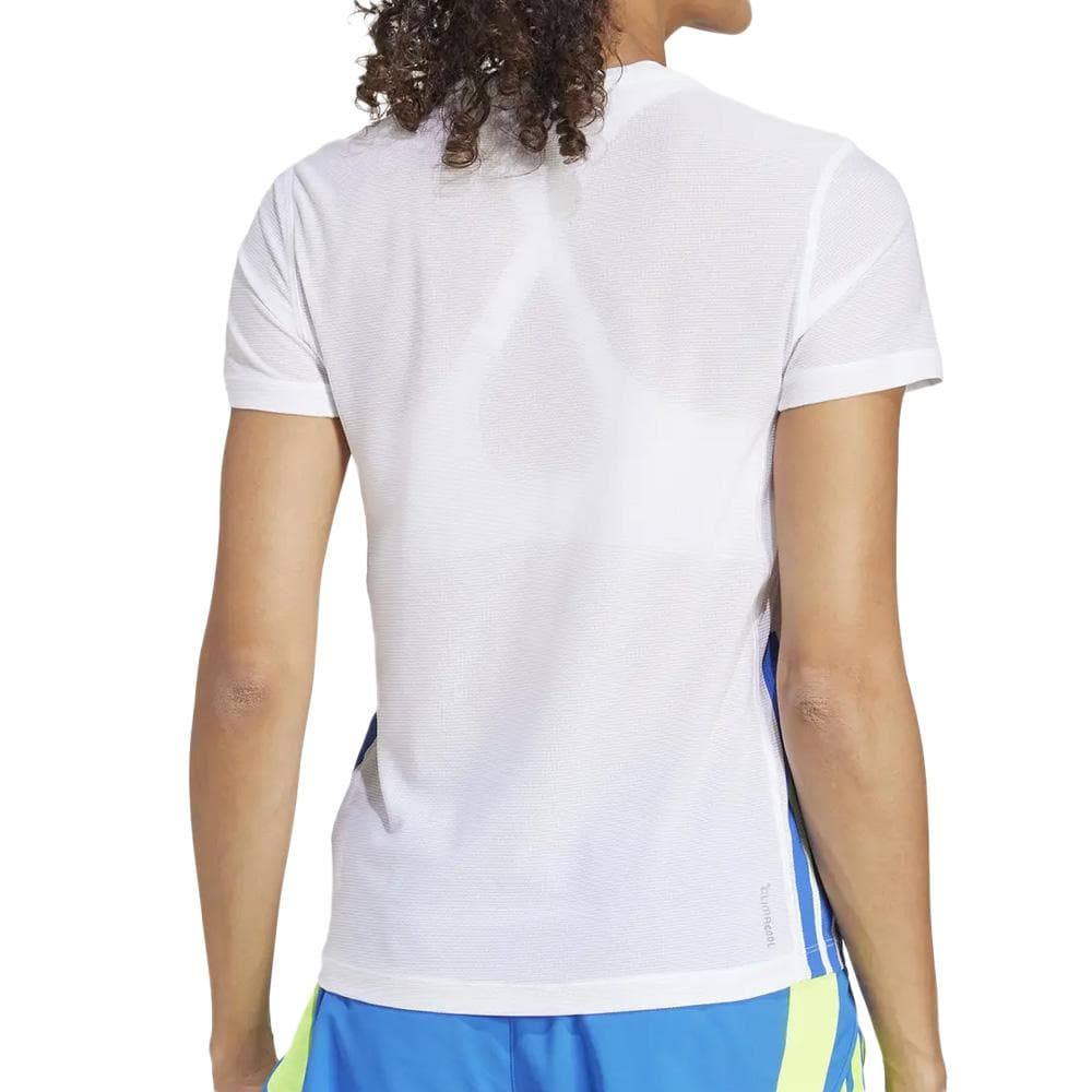 T-Shirt Blanc Femme Adidas JD7327 2