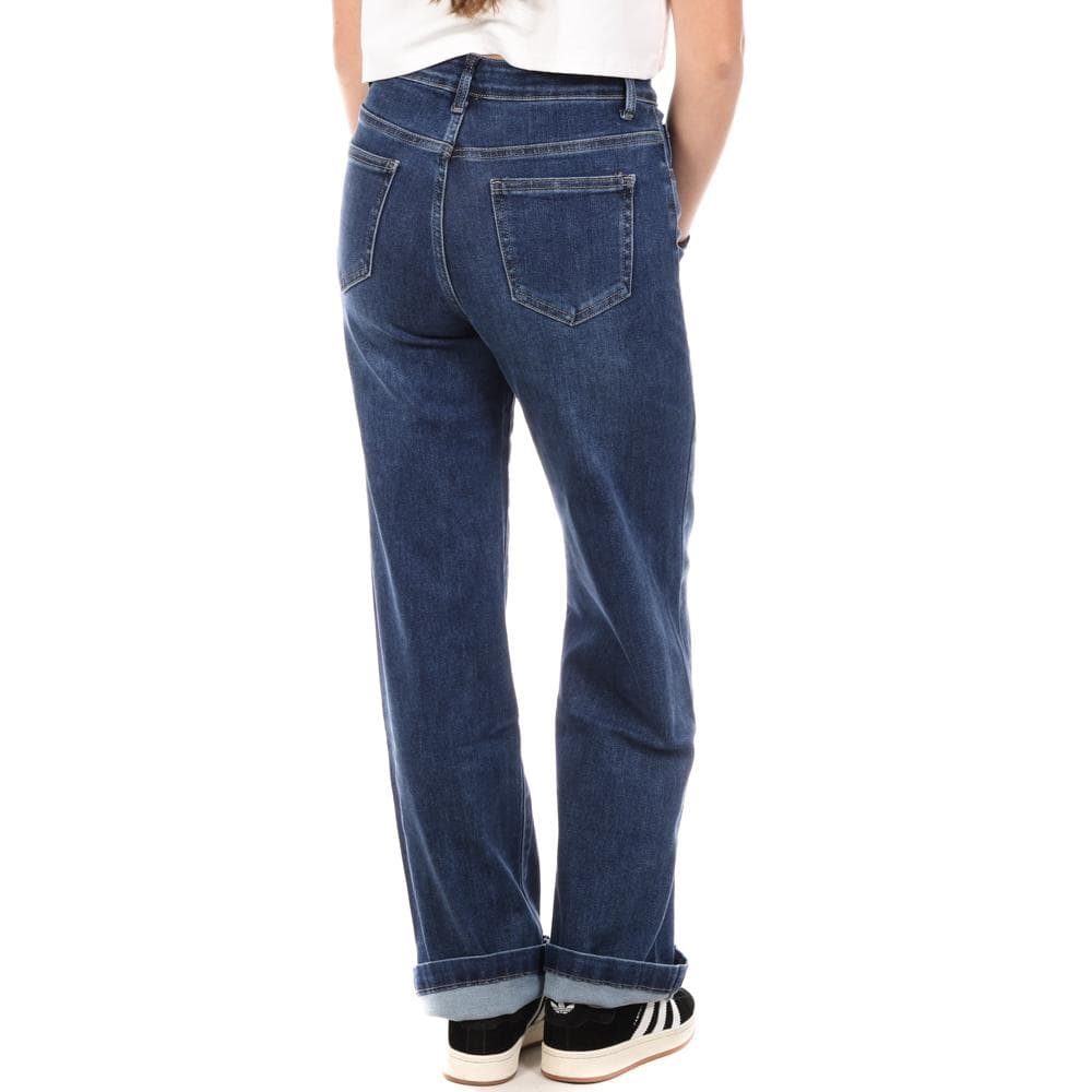 Jeans Loose Bleu Foncé Femme Monday Premium Wide 2