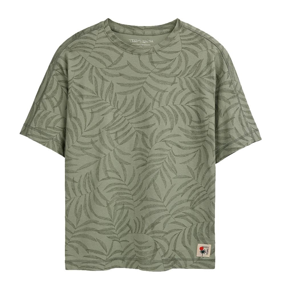 T-shirt Vert Garçon Teddy Smith Feuillage 1