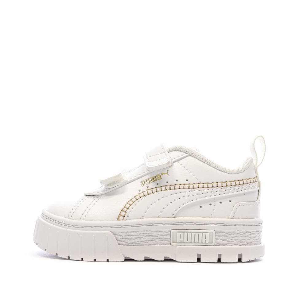 Baskets Blanches Fille Puma Stitching 1