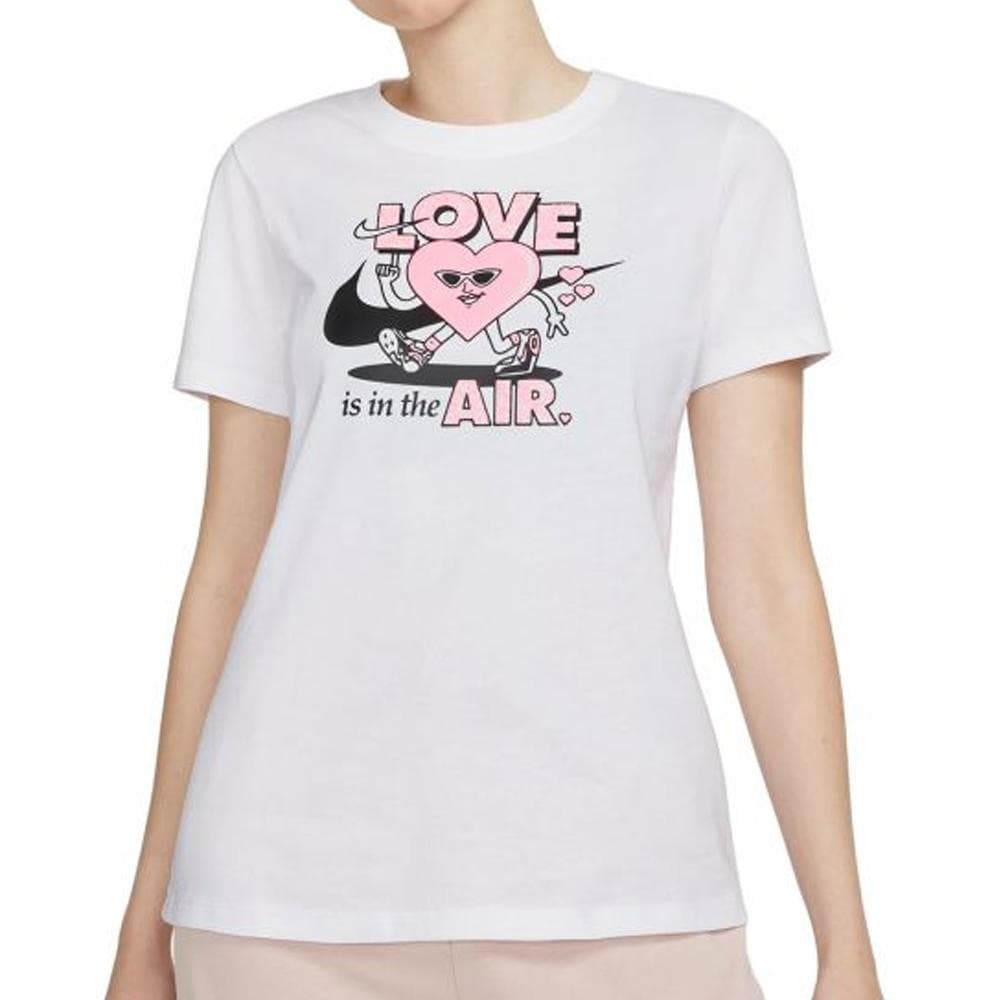 T-shirt Blanc Femme Nike Vday 1