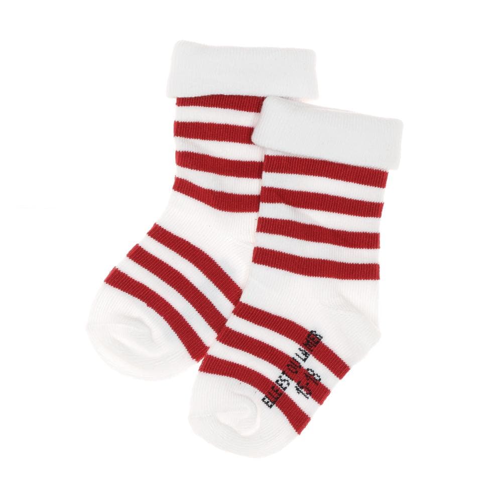 Chaussettes Blanc/Rouges Fille EOM Ossax 1