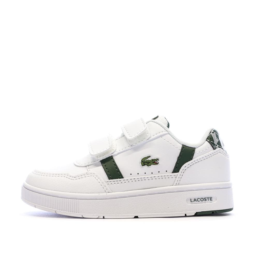 Baskets Blanches/Kaki Garçon Lacoste Court Sneakers 1