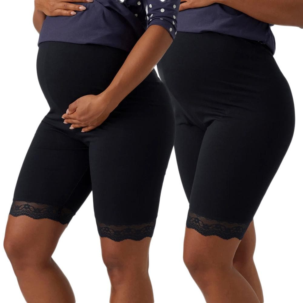 X2 Shorts de Grossesse Noir Femme Mamalicious Emma 1