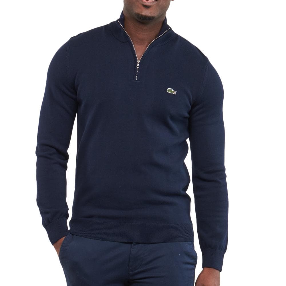 Pull 1/4 Zip Marine Homme Lacoste Regular 1