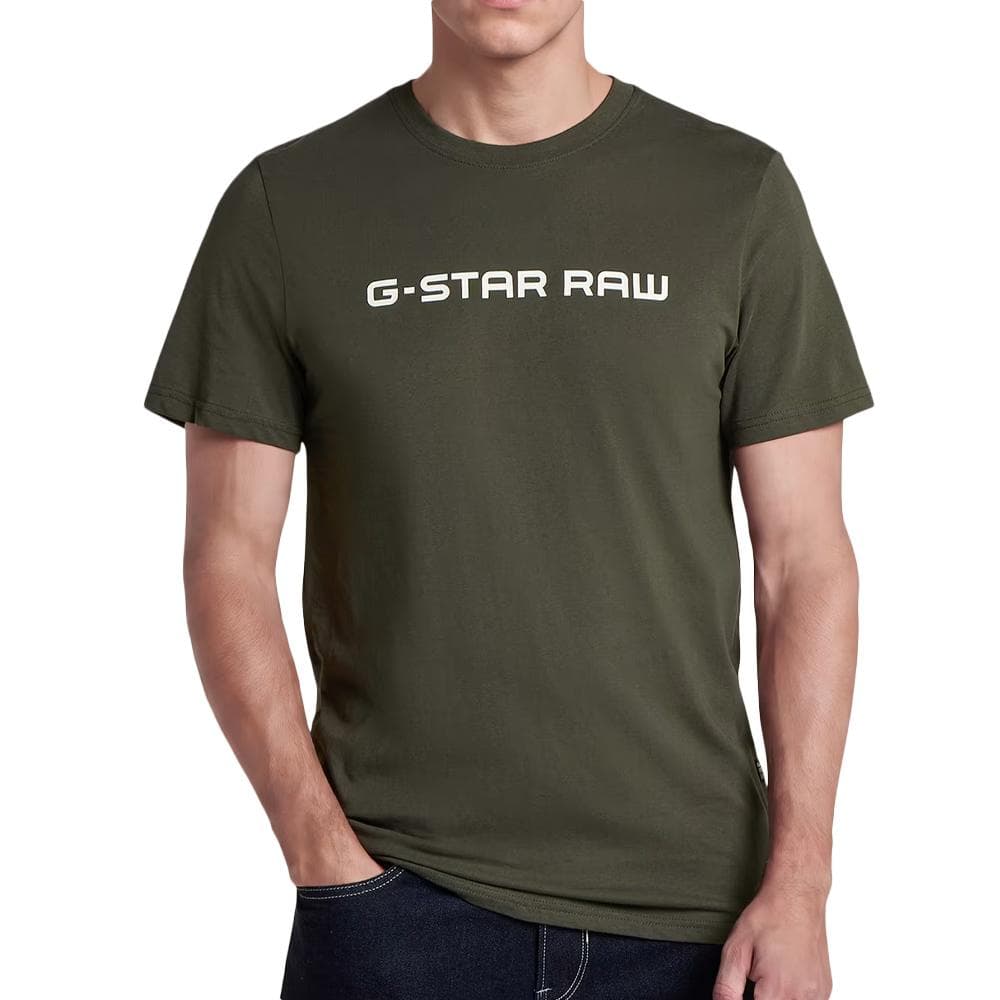 T-shirt Kaki Foncé Homme G-Star Raw GD25950 1