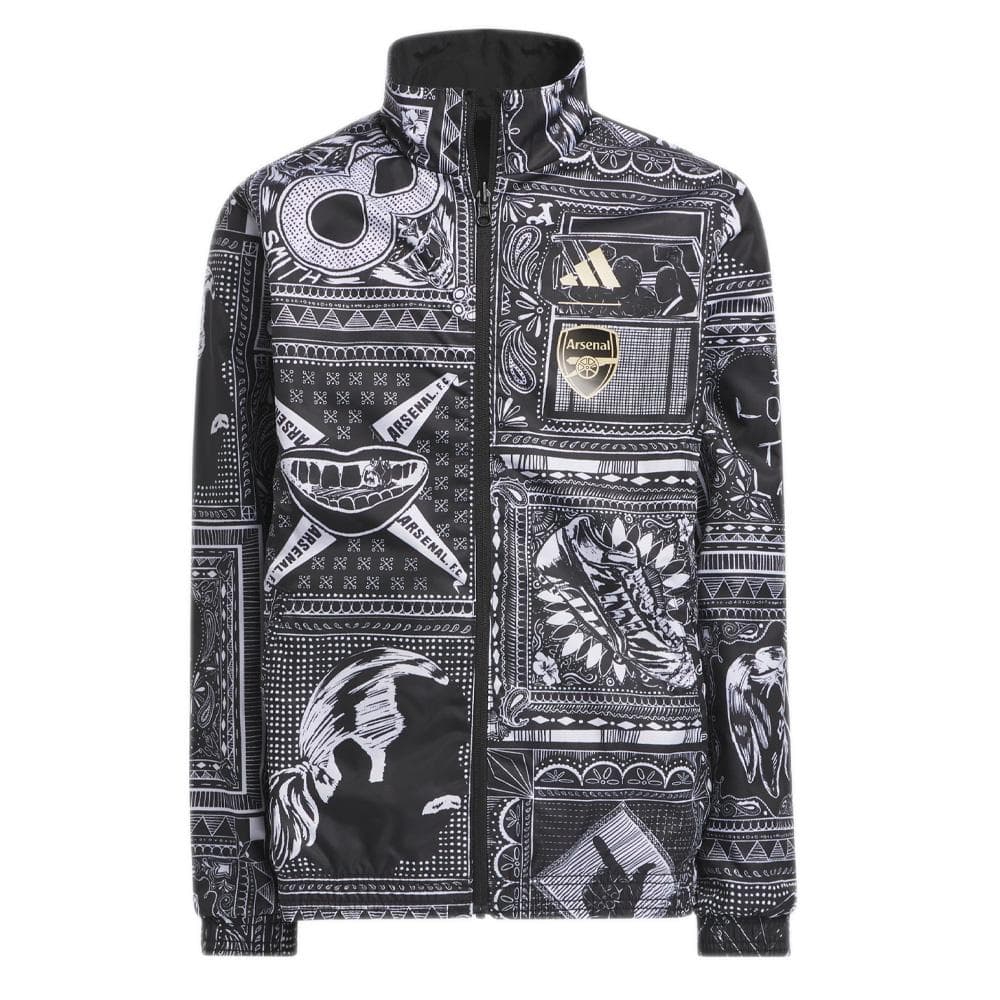 Arsenal Veste Noire Homme Adidas Wright Anthem 2
