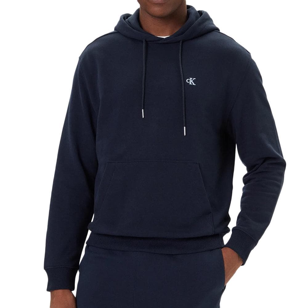 Sweat à Capuche Marine Homme Calvin Klein Jeans 350 Terry Monog 1