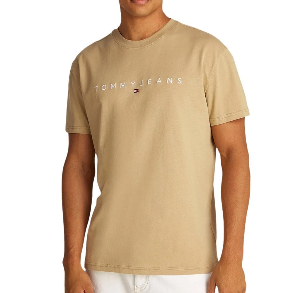 T-Shirt Beige Homme Tommy Hilfiger Reg Linearss 1