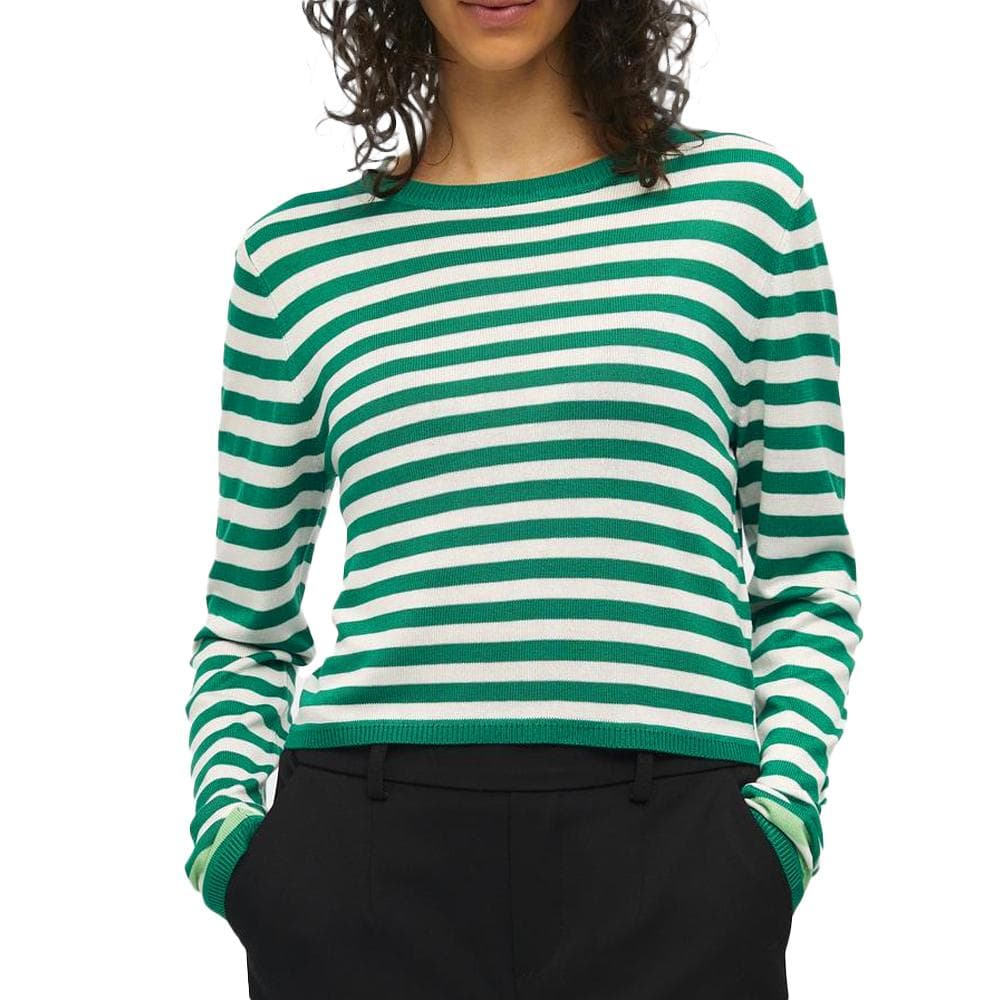Pull Beige/Vert Femme Object Cropped 1