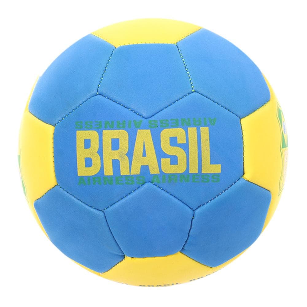 Brasil Ballon de foot Jaune/Bleu Airness Minisoft 1
