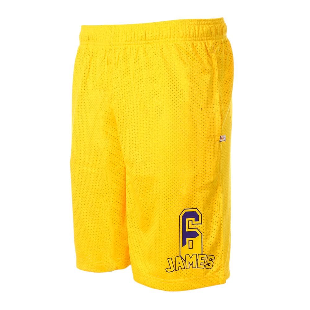 Short de Basketball Jaune Homme NBA Los Angeles Lakers 1