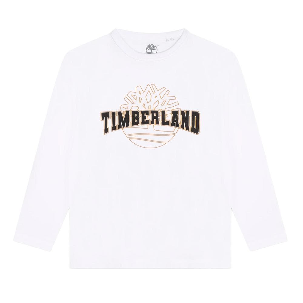 T-Shirt Manches Longues Blanc Ado Timberland T60293 1