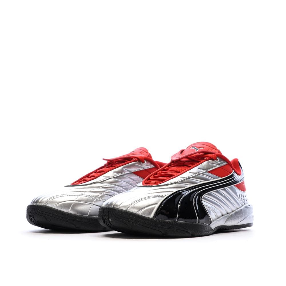 Baskets Argent/Rouge/Noir Garçon Puma Goalgetter 6