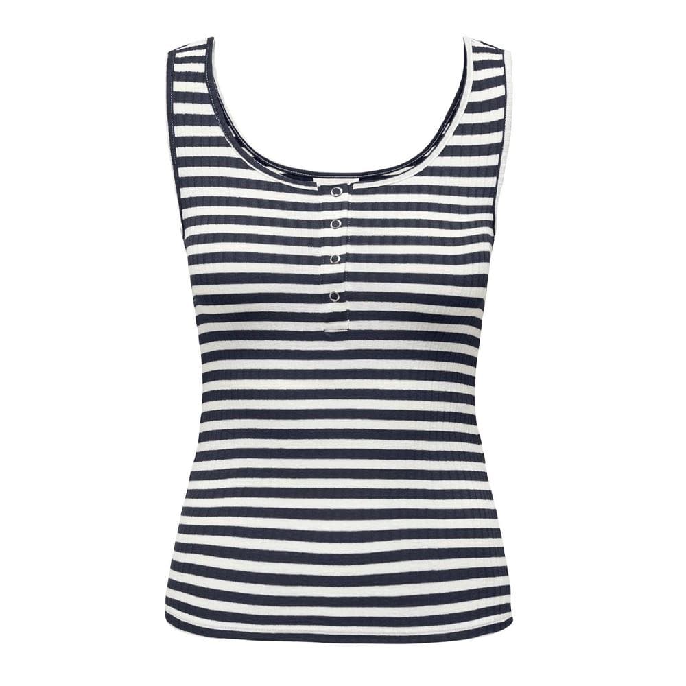 Débardeur Marine/Blanc à Rayures Femme JDY Fransiska 1