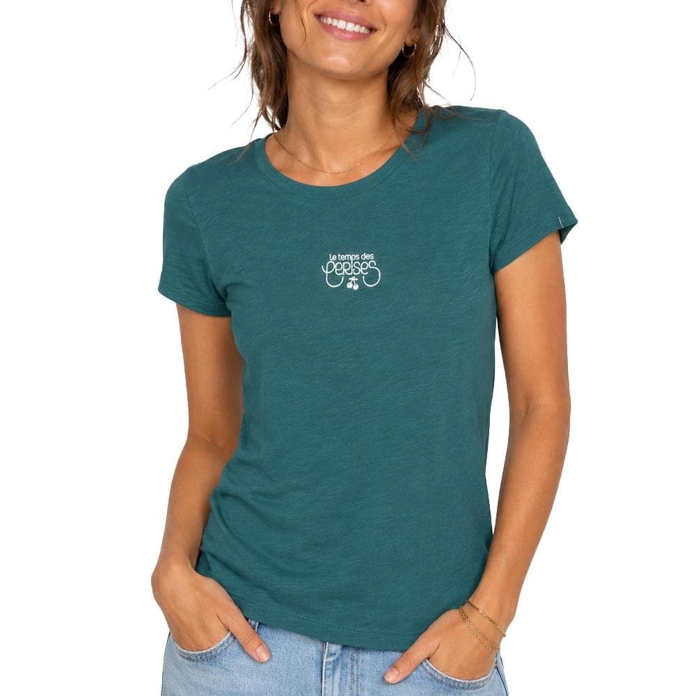T-shirt Vert Fille Le Temps Des Cerises Remus 1