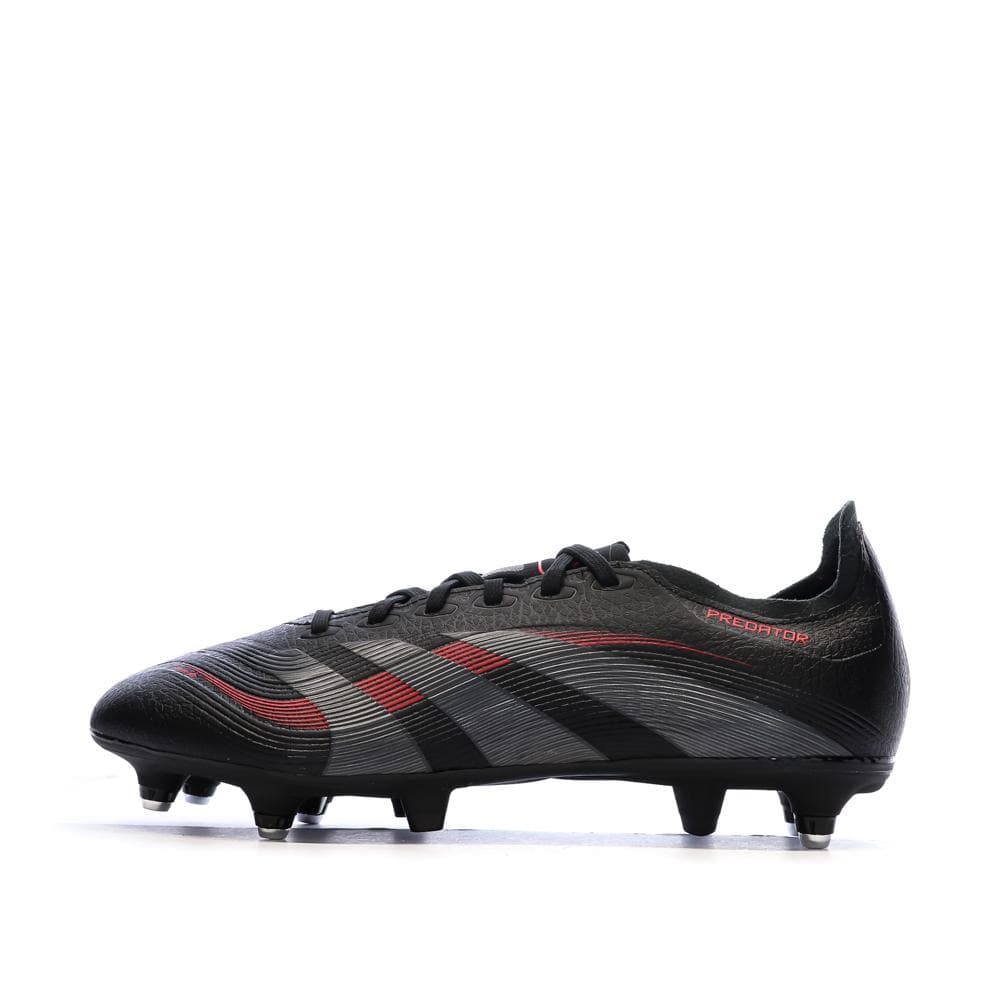 Chaussures de Foot Noir/Rouge Homme Adidas Predator League SG 1