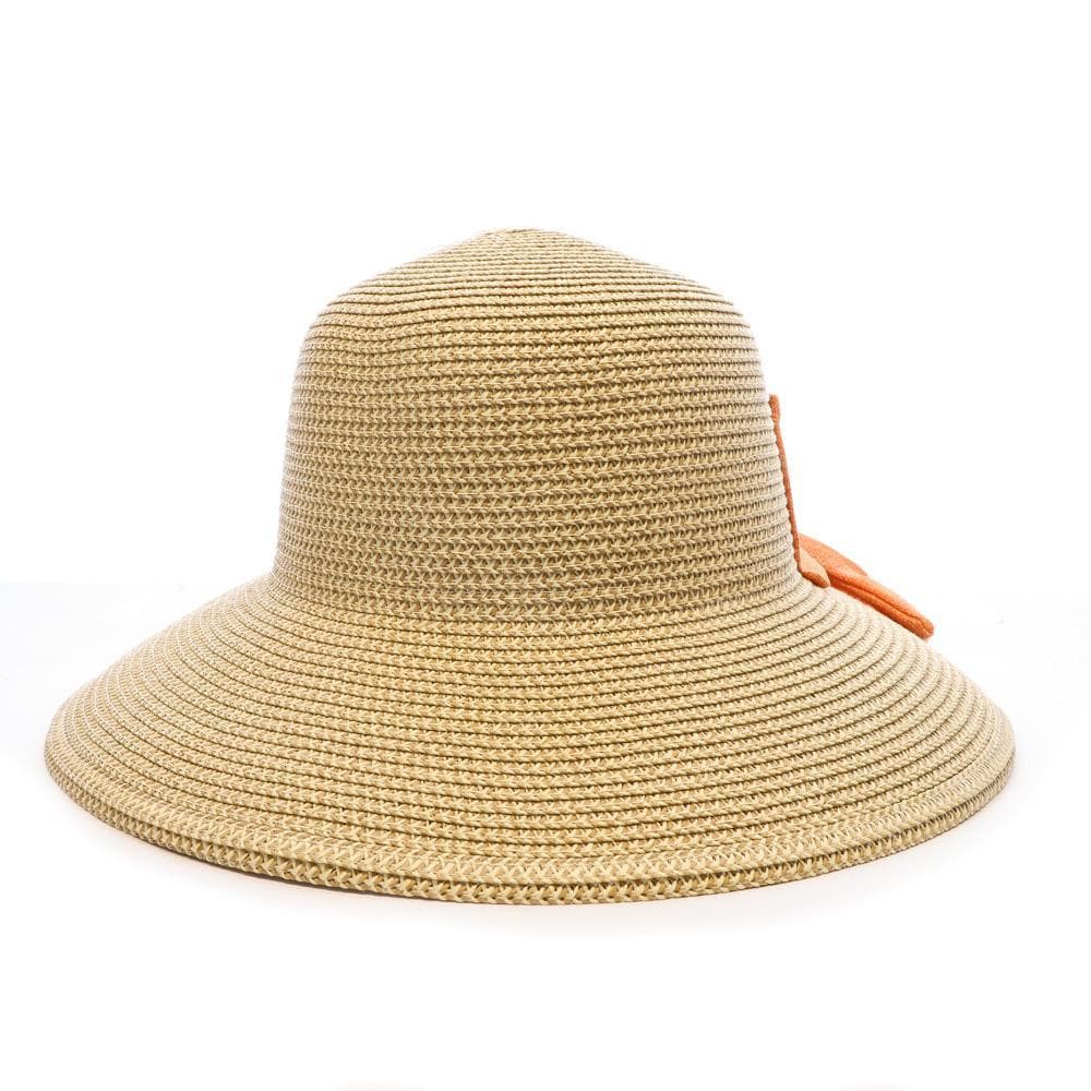 Chapeau de Paille Orange Femme Via Lorenzo Bohème 1