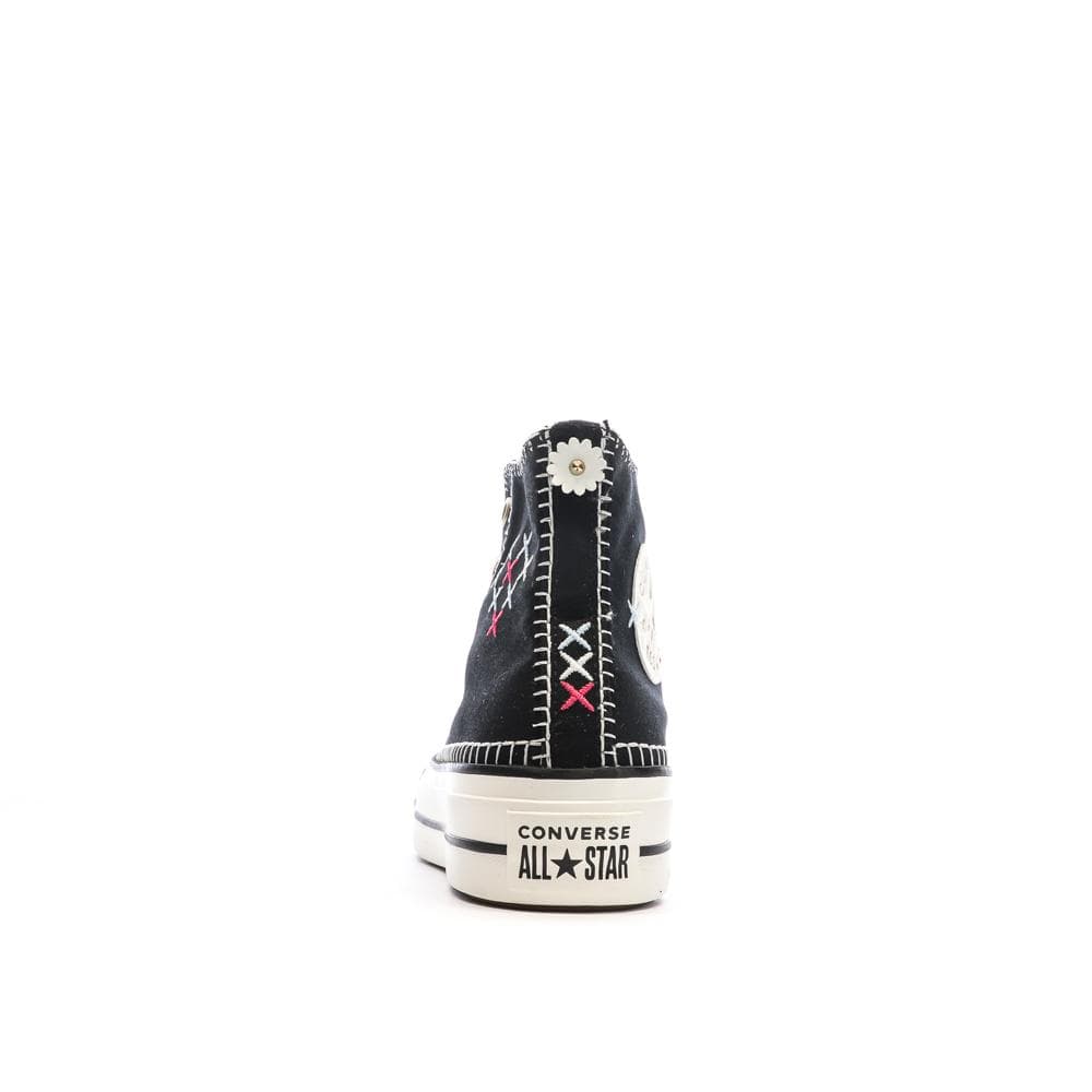 Baskets Noires Femme Converse All Star Lift Crafted 3