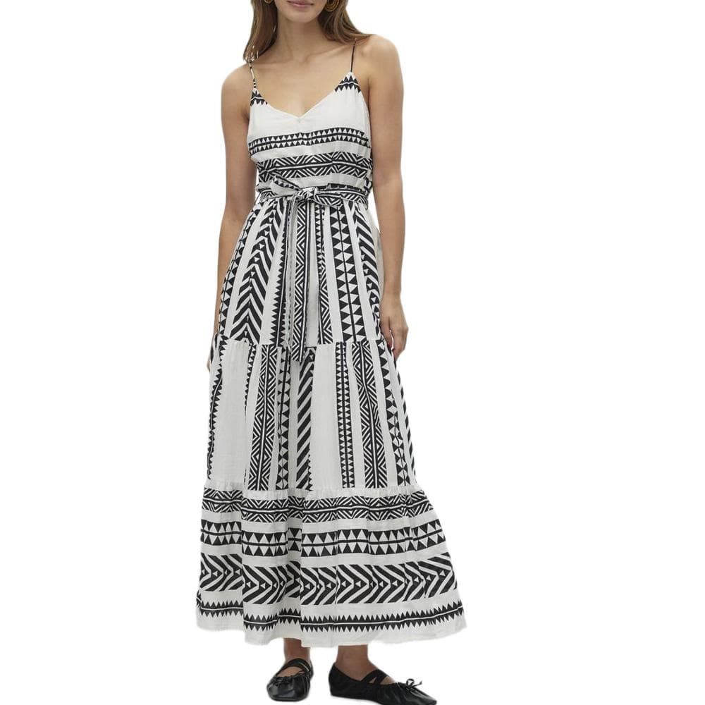 Robe Blanches/Noire Femme Vero Moda Dicthe 1