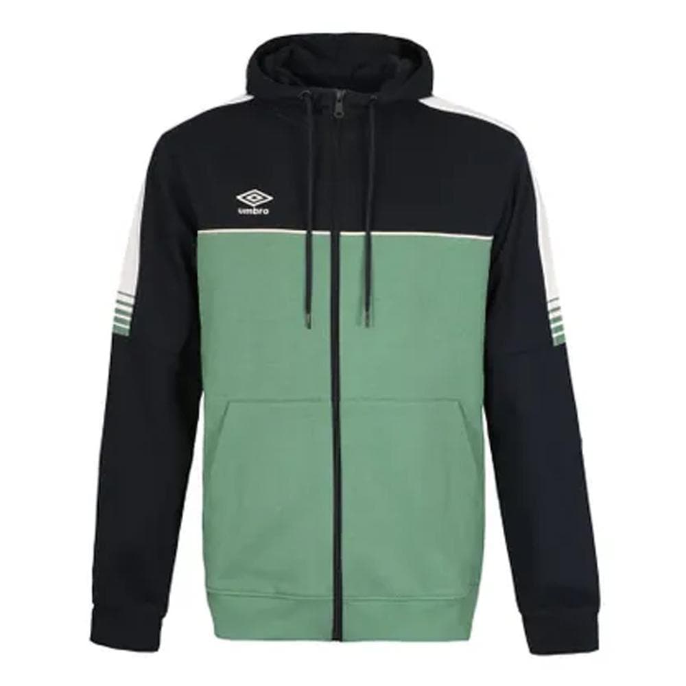 Sweat à Capuche Noir Vert Homme Umbro Grass 1