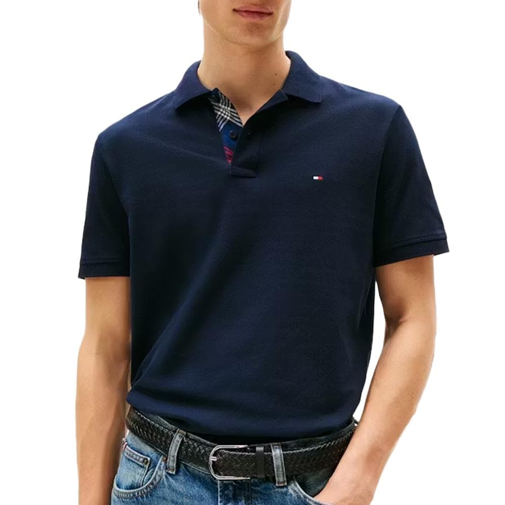 Polo Marine Homme Tommy Hilfiger Placket 1