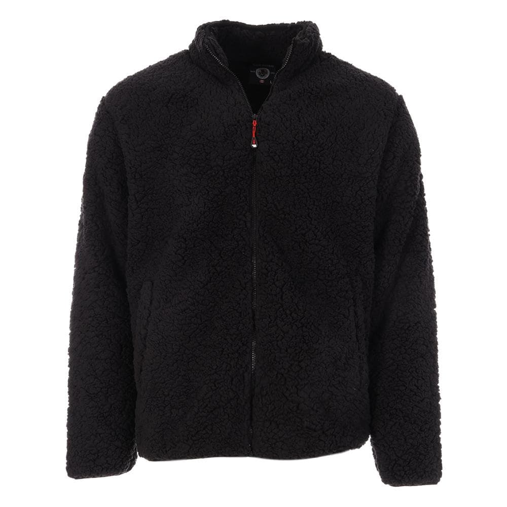 Veste Sherpa Noir Homme Paname Brothers Full Zip 1