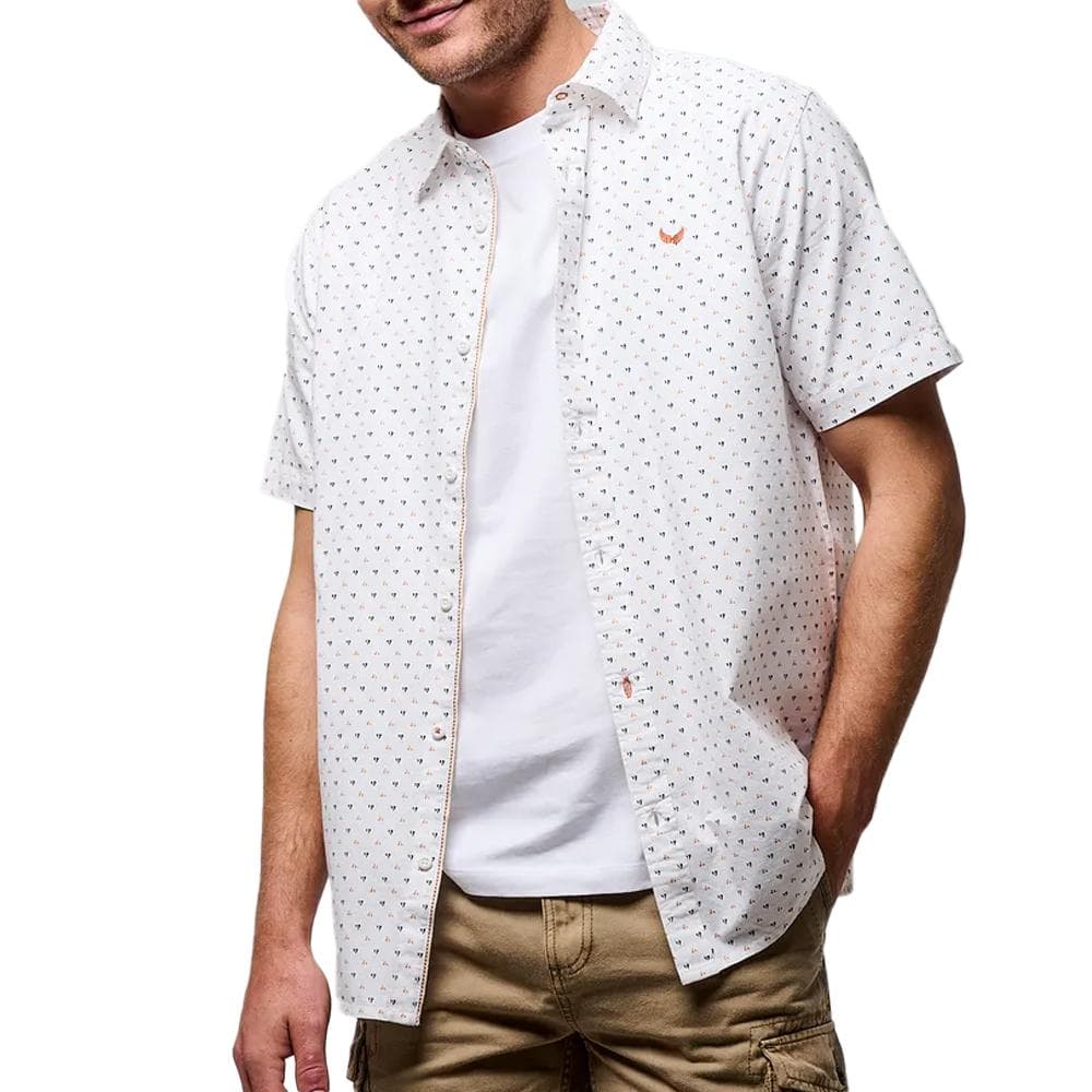 Chemisette Blanche/Orange Homme Kaporal BOBS 1