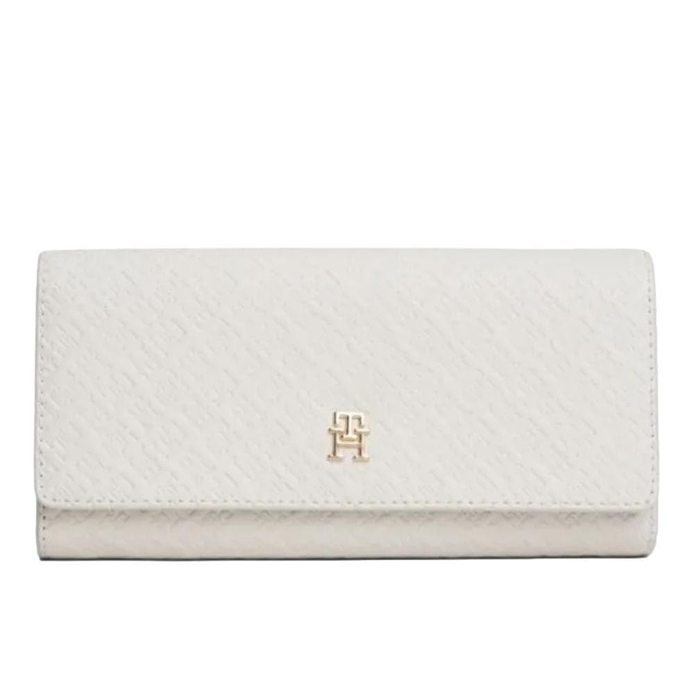 Portefeuille Blanc Femme Tommy Hilfiger Icon Flap 1