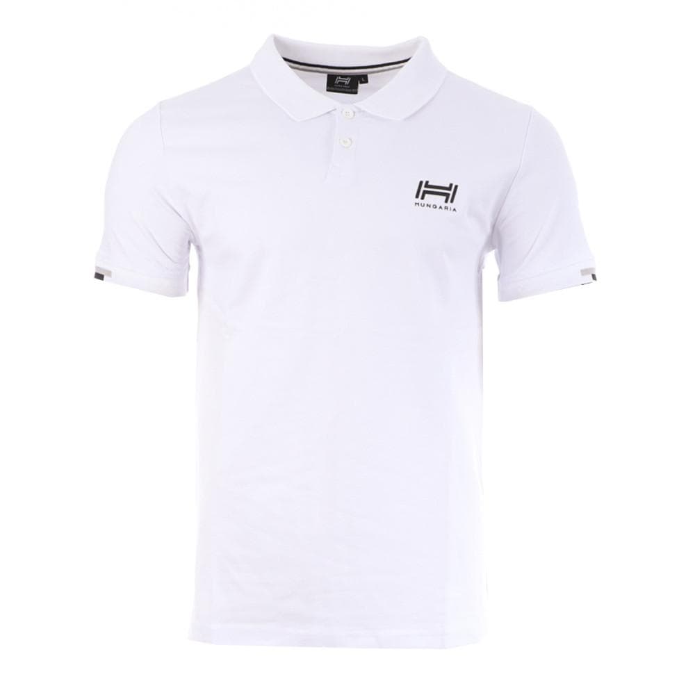 Polo Blanc Homme Hungaria Jeki 1