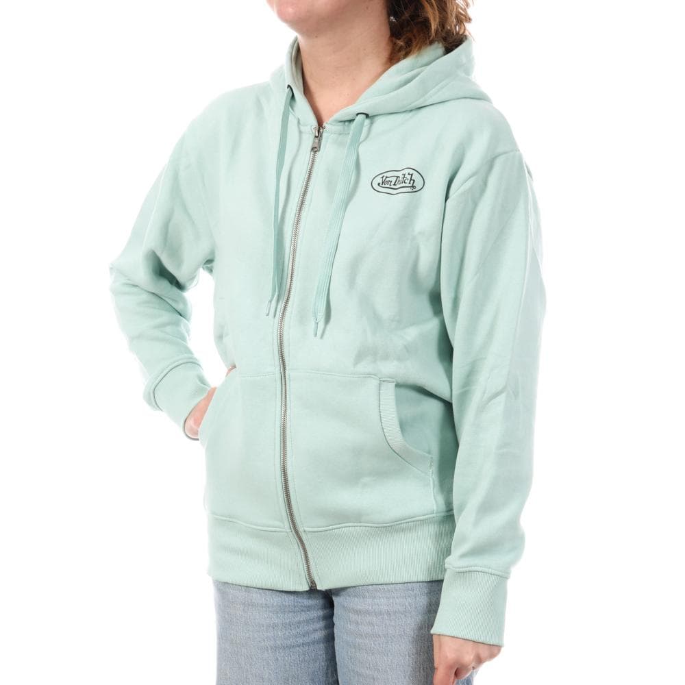 Sweat Zippé Vert Menthe Femme Von Dutch SLIGN 1