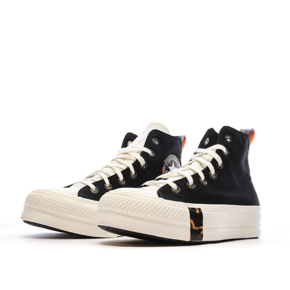 Baskets Noires Femme Converse All Star Lift Platform Tortoise 6