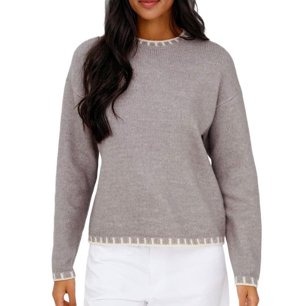 Pull Gris Clair/Beige Femme JDY Silja 1