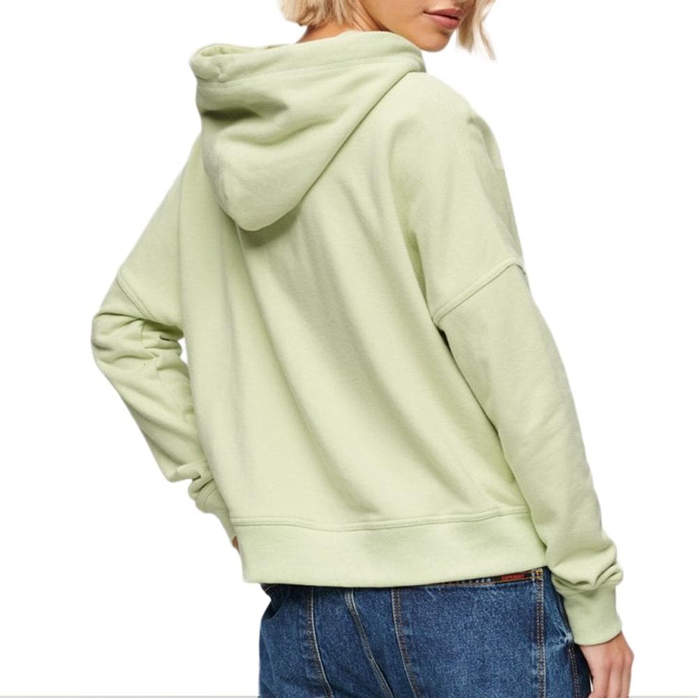 Sweat Vert/Rose Femme Superdry Sportswear Logo 2
