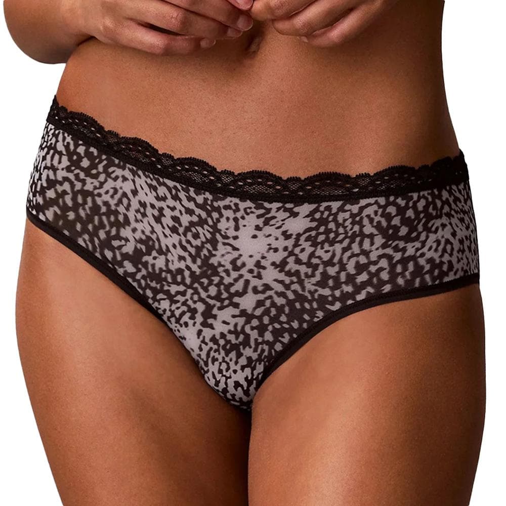 Culotte Léopard Noir Femme Calvin Klein Jeans Hipster 1