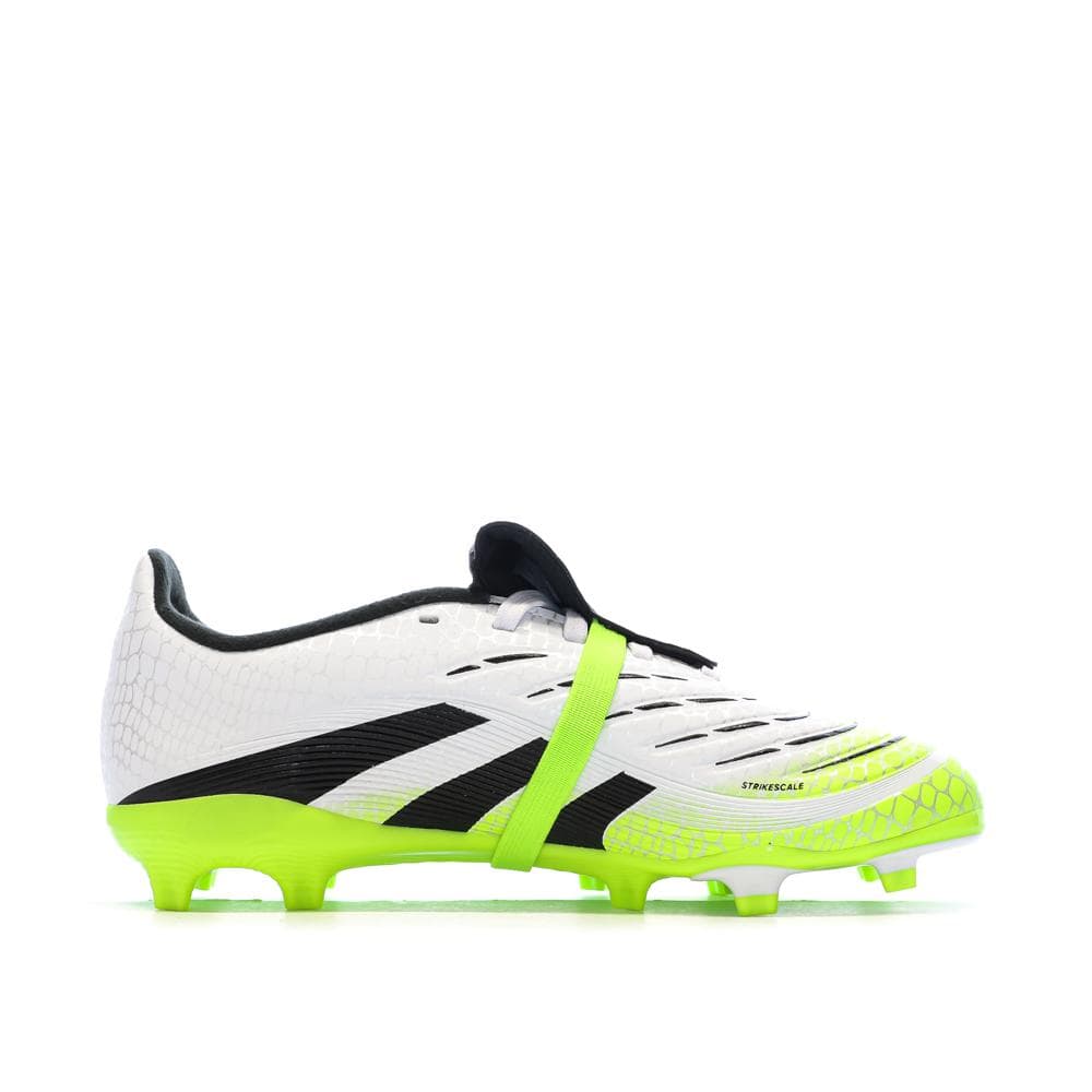 Chaussures de Football Blanc/Vert Homme Adidas Predator League Ft 2