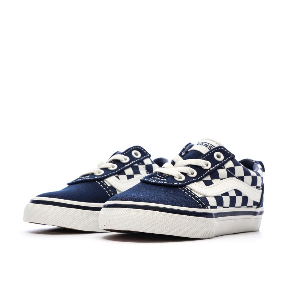 Baskets Bleu Foncé Garçon Vans Td Ward Slip-on Checkerboard 6