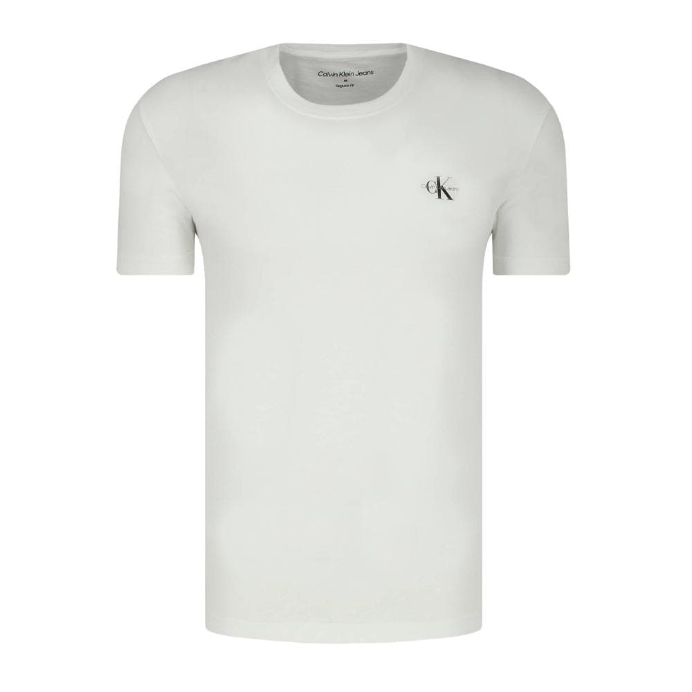 T-shirt Blanc/Marron Homme Calvin Klein Jeans J30J320199 2