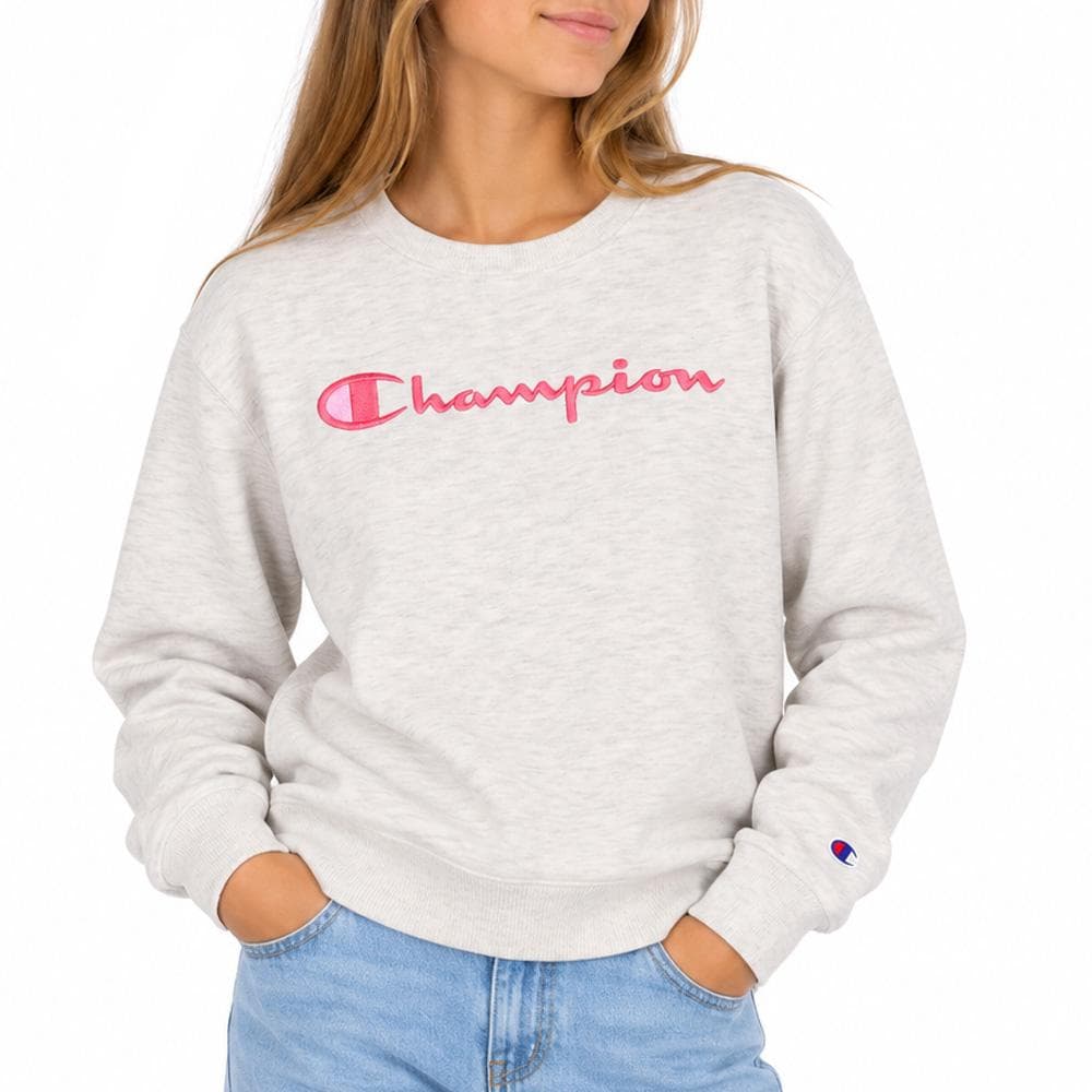 Sweat Gris Fille Champion Signature Crew 1