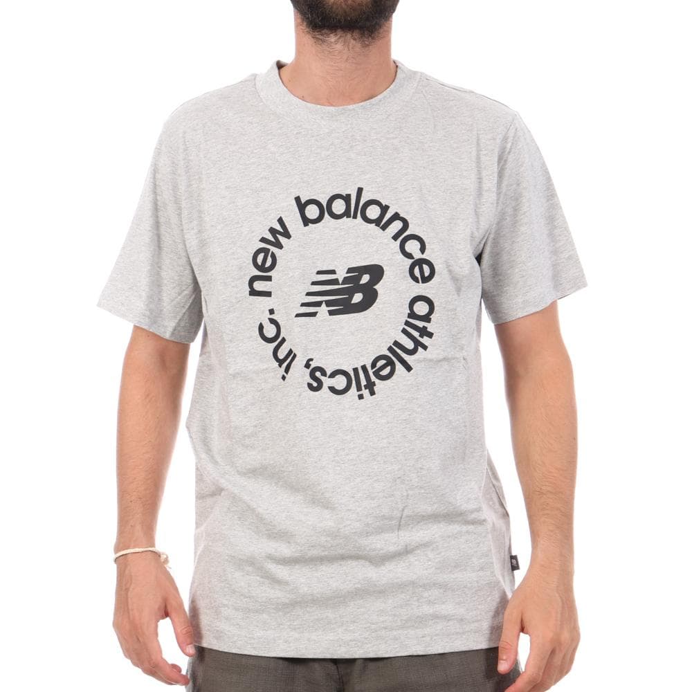 T-shirt Gris Homme New Balance Seasonal MT43907 1