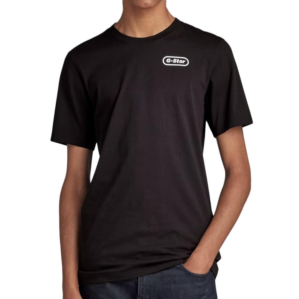 T-shirt Noir Homme G-Star Rew Back 1