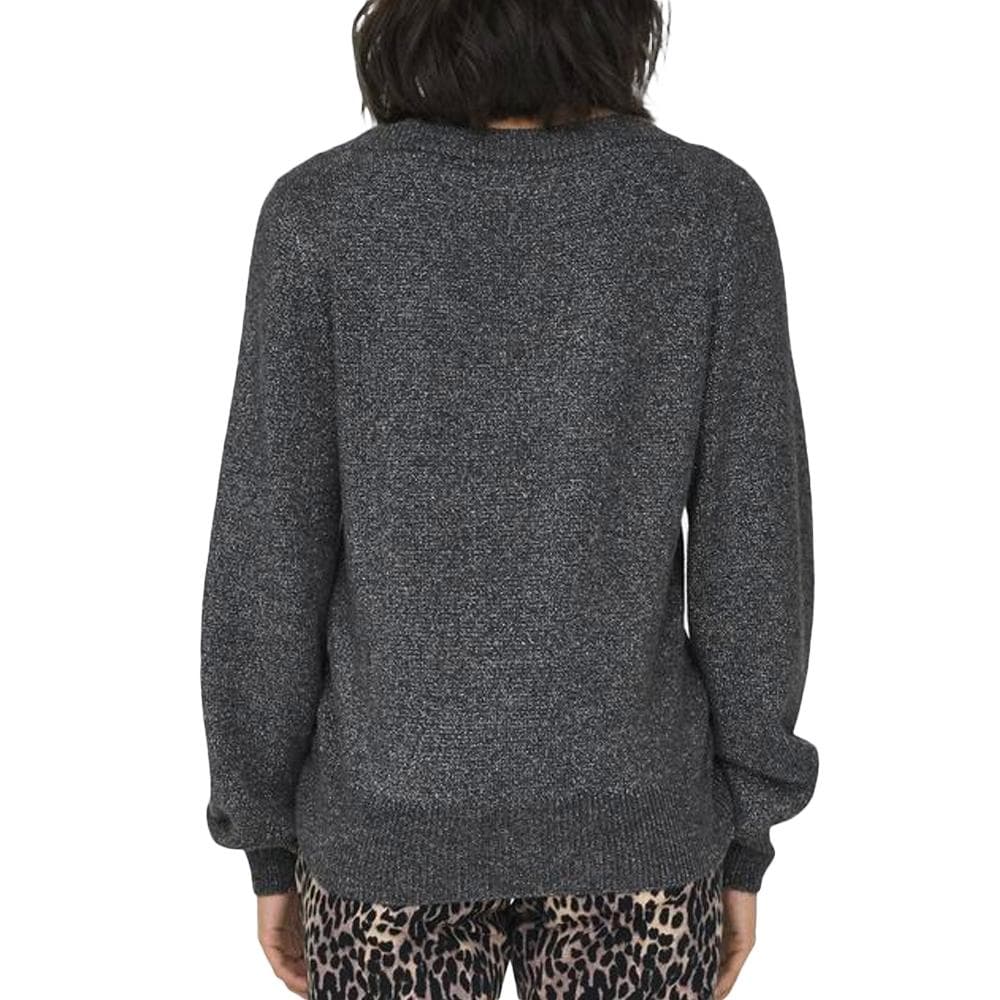 Pulls Gris Femme JDY Jdyrue Glitter L/s Boat Pullove Knt Noos 15330648-DGM 2