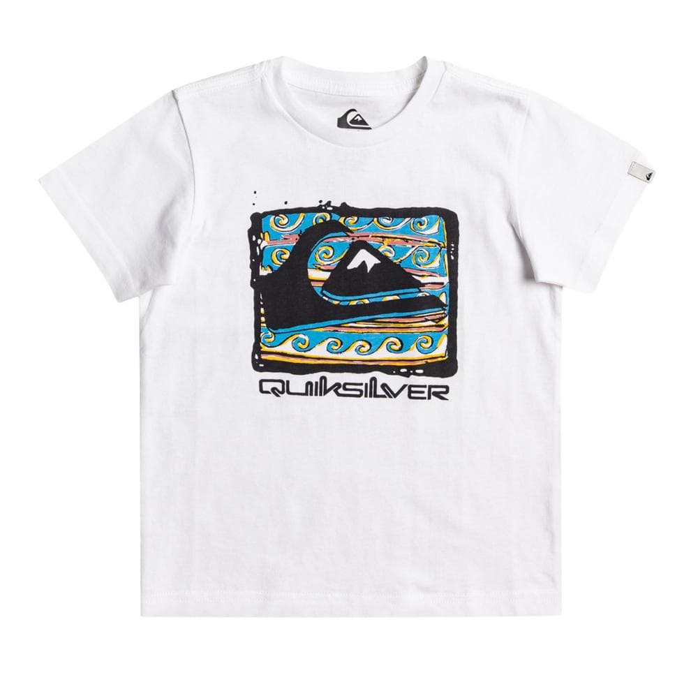 T-shirt Blanc Garçon Quiksilver Boxedlogo K Tees 1