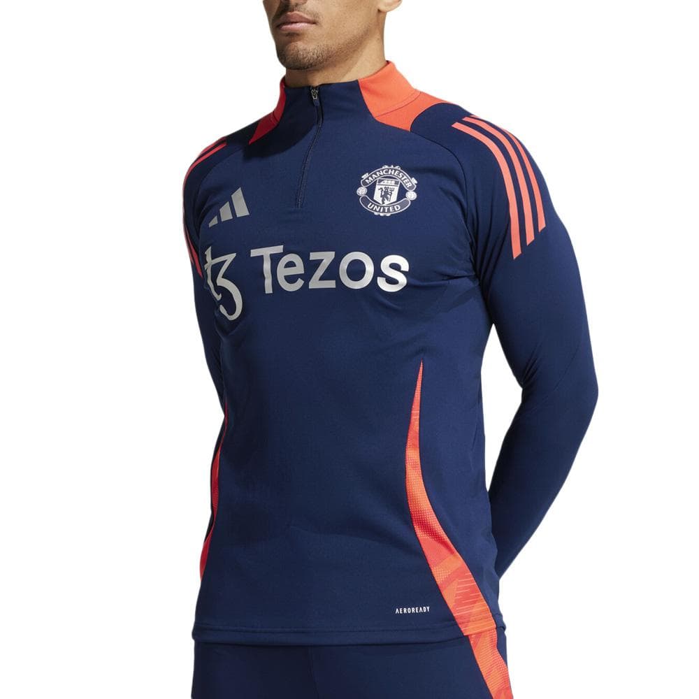 Manchester United Sweat Training 1/4 zip Marine Adidas Tiro 24 1