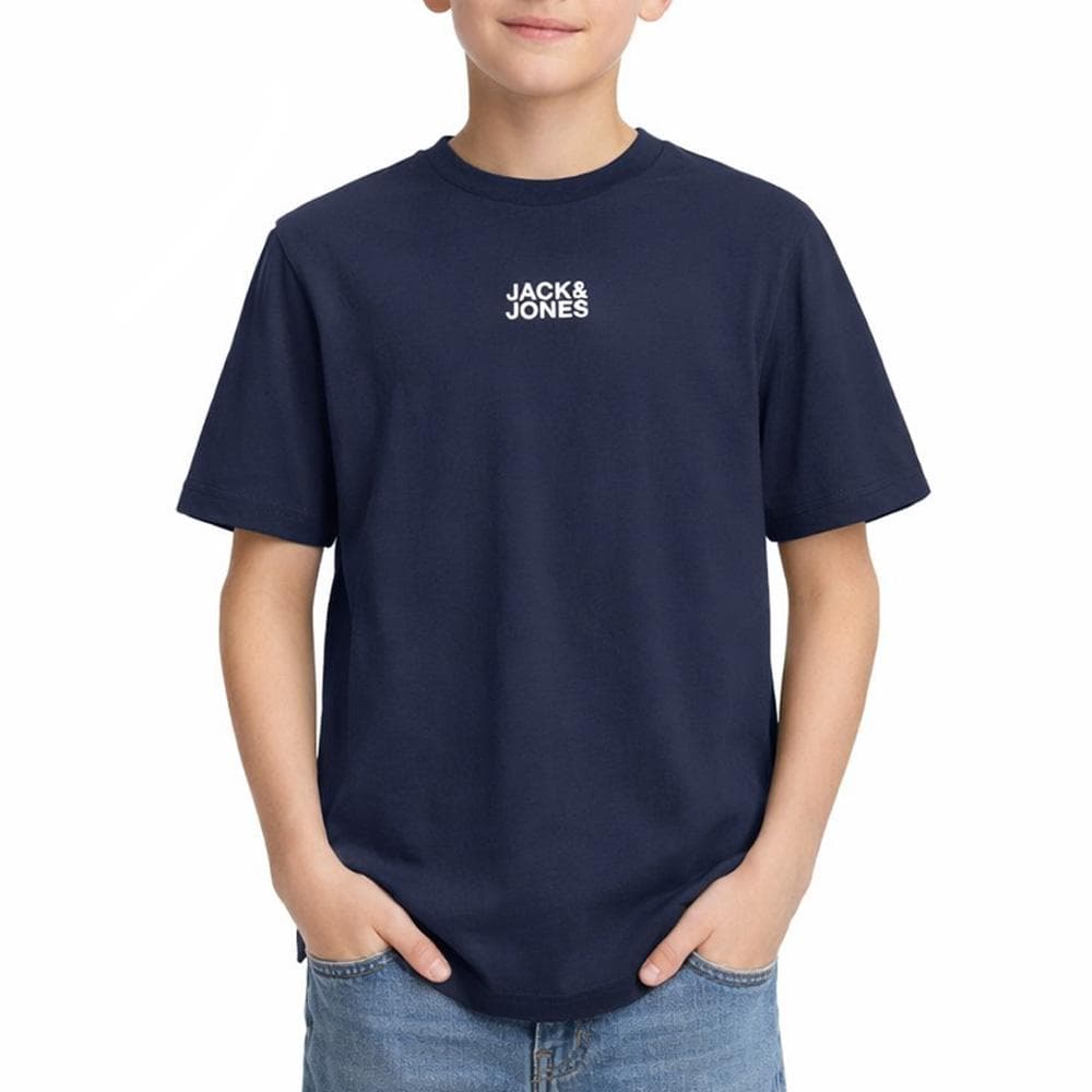 T-shirt Marine Garçon Jack & Jones Classic 1