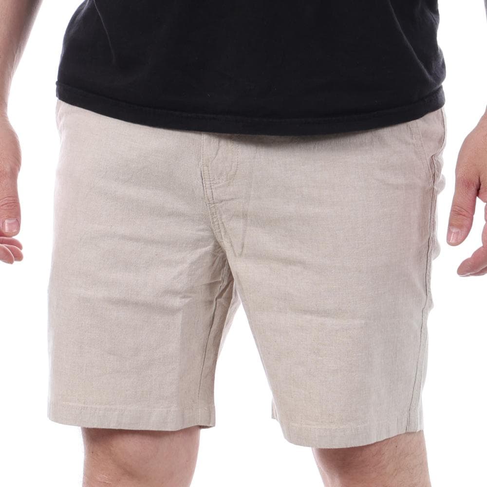 Short Beige Homme Teddy Smith linen 1