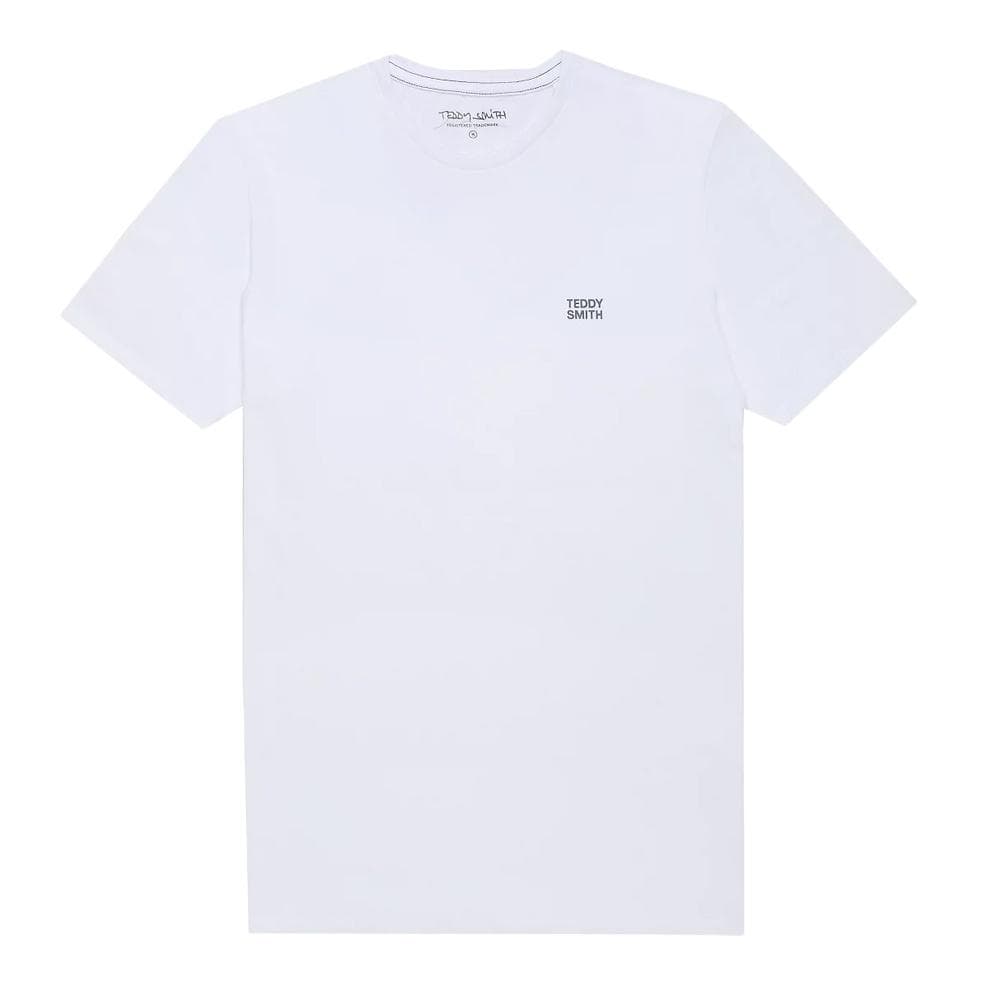 T-shirt Blanc Homme Teddy Smith Total 1