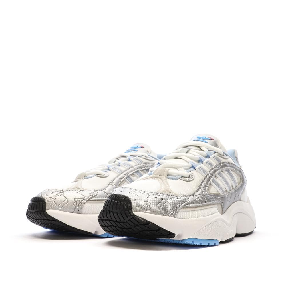Baskets Blanches/Bleu Fille Adidas Ozmillen 6