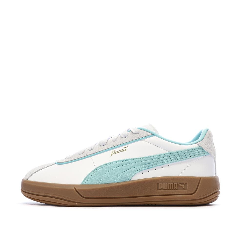 Baskets Blanches/Turquoise Femme Puma Club Klassika 1